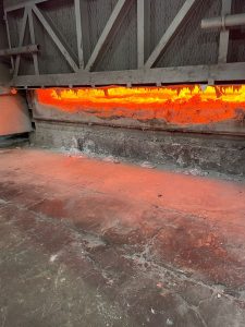 Hot gun furnace sill by Virginia crew